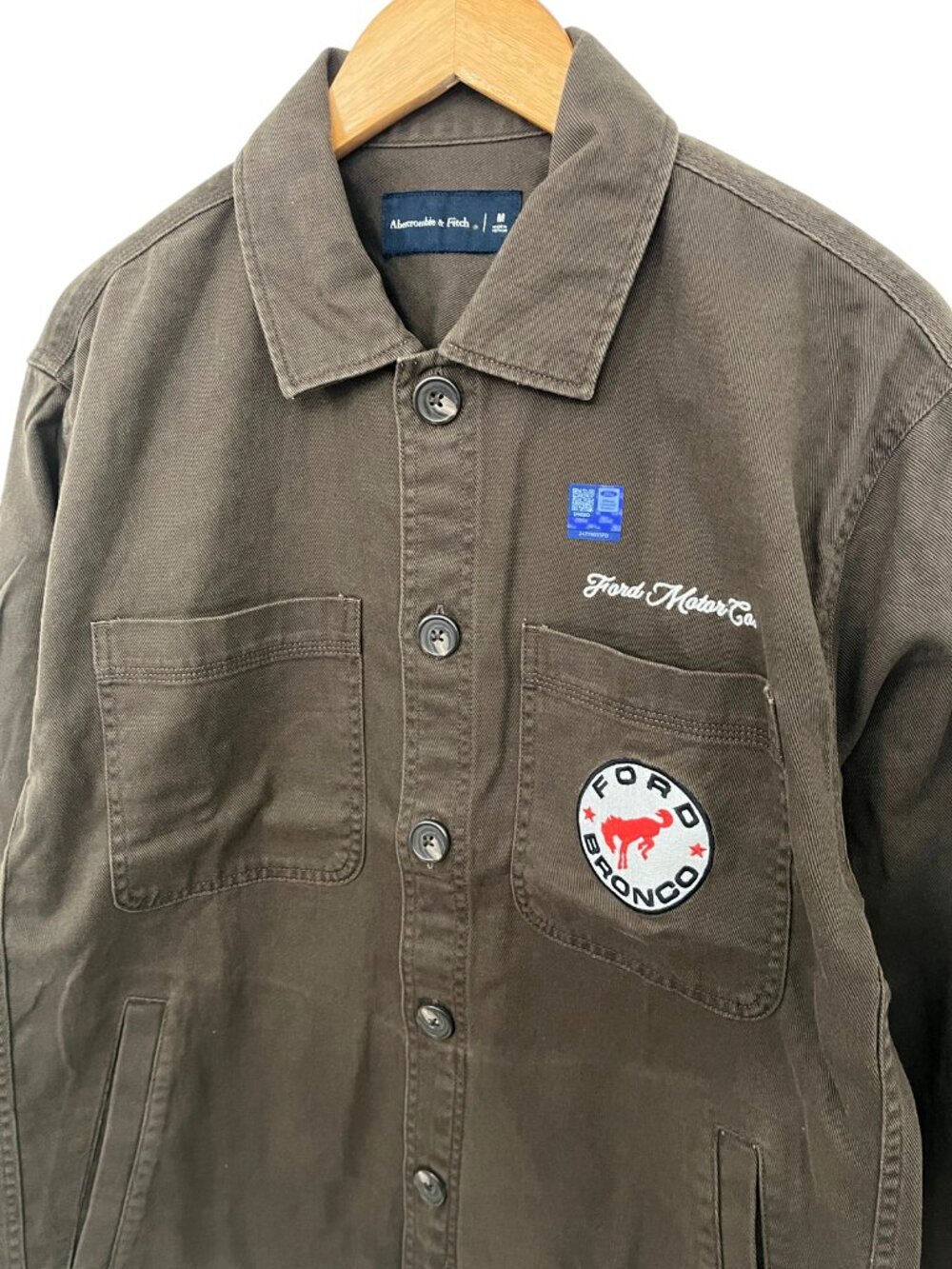 NWOT Abercrombie & Fitch x Ford Bronco Men’s Embroidered Shirt Jacket Medium - Picture 4 of 11